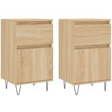 Maison Chic Komoda - Predalnik 2 kosa sonoma hrast 40x35x70 cm inženirski les, (21719370) Cene