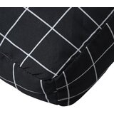  Jastuk za palete crni karirani 60 x 60 x 8 cm od tkanine Oxford | Eponuda.com