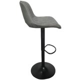 Barska stolica 620172 Svetlo siva /crna metalna baza 480x490x840(1050)mm ( 776-041 )