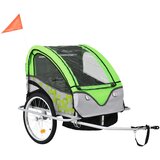  Otroška prikolica za kolo zelena 30 kg hop | Shoptok.si