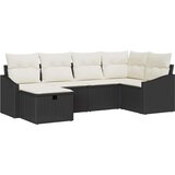  Set sofe 6 kom. Crna i Krema poliratan 233.5 x 123.5 x 69 cm | shoptok.hr