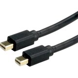 Roline Mini-DisplayPort priključni kabel mini DisplayPort vtič\, mini DisplayPort vtič 1.00 m črna 11.04.5817 zaščiten DisplayPort kabel, (20419257) | Shoptok.si