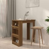 vidaXL Barski stol sa stalkom boja hrasta 102 x 50 x 103,5 cm iverica | shoptok.hr