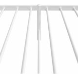  Metalni okvir za krevet s uzglavljem bijeli 80x200 cm | shoptok.hr