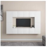  8-dijelni set TV ormarića bijeli od iverice | shoptok.hr