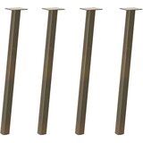  Konzolne noge za stol 4 kom prirodni čelik 72 cm čelik | shoptok.hr