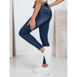 DStreet Jeansy damskie skinny z wysokim stanem granatowe | Shoptok.si