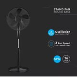 Stojeći ventilator, prečnik 43 cm, 55W/230V, crne boje | Eponuda.com