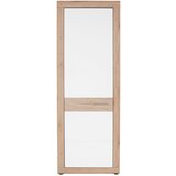 XORA GARDEROBNA OMARA bela, barve hrasta | Shoptok.si