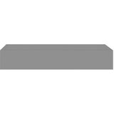  Polica s ladicom siva 60 x 23 5 x 10 cm MDF | shoptok.hr