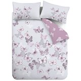 Catherine Lansfield Ružičasta/svijetlo siva posteljina za bračni krevet/za produženi krevet 230x220 cm Scatter Butterfly – | shoptok.hr