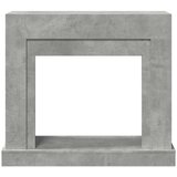 vidaXL Okvir za kamin boja betona 100x30x87,5 cm od konstruiranog drva | shoptok.hr