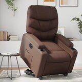 Maison Chic Električni naslanjač - Relax naslanjač s funkcijo vstajanja rjavo umetno usnje, (22061338) | Shoptok.si