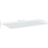 Police za knjige 8 kom visoki sjaj bijele 80x40x1,5 cm iverica | shoptok.hr