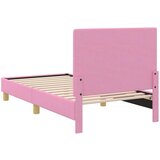  Otroški posteljni okvir z vznožjem Roza 80 x 160 cm blago, (5000104730) | Shoptok.si