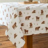 Catherine Lansfield Pamučan stolnjak 137x229 cm Angus Highland Cow – | shoptok.hr