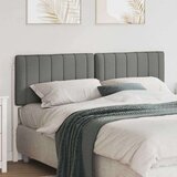  Tapecirani uzglavlje s uzglavljem Bijela i svijetlo siva 160 cm | shoptok.hr