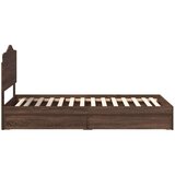  Okvir za krevet Smeđi hrast 90 x 190 cm Konstruirano drvo | shoptok.hr
