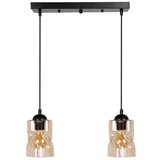 Candellux Lighting Crna visilica sa staklenim sjenilom 10x44 cm Felis - Cijene