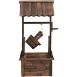  Vodnjak z vretenom in črpalko 57x50x112 cm trden les jelke, (21239207) | Shoptok.si