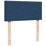 vidaXL Box spring postelja z vzmetnico modra 90x190 cm blago, (21291009) | Shoptok.si