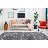 Kayoom TEKAČ Vancouver 80/150 cm tkano siva, bela | Shoptok.si