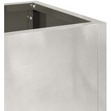  Povišeni Vrtni Planter Srebrno 60 x 26 x 45 cm Nehrđajući čelik | Eponuda.com