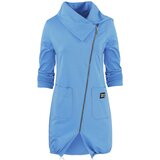 Pri Thin long sweatshirt with a diagonal zipper and a BEATA neck warmer | shoptok.hr