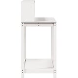  Stol za sadnju s policama bijeli 108x50x109,5 cm od borovine | shoptok.hr