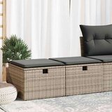  2-dijelni set vrtnih sofa poliratan i bagrem s jastucima sivi | shoptok.hr