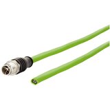 Metz Connect 142M2X10010 M12 omrežni kabel CAT6a S/FTP 1 m zelena PUR plašč, kislinsko odporen, odporen na ozon, UV odporen, primeren za verigo za spe, (20532989) Cene