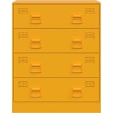  Komoda boja senfa 67 x 39 x 83 cm čelični | shoptok.hr