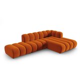 Micadoni Home Oranžna kotna sedežna garnitura (desni kot) Lupine – | Shoptok.si