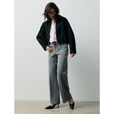Sinsay Oversize pamučna košulja na pruge s kravatom | shoptok.hr