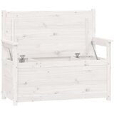  Klupa bijela 112,5 x 51,5 x 96,5 cm od masivne borovine | shoptok.hr