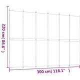 Sobna pregrada s 6 panela smeđa 250x220 cm od tkanine | Shoptok.si