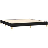  S oprugama i madracem crni 200x200 cm od tkanine | shoptok.hr