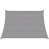  Senčna platna Antracitna in bela 3 / 4 x 3 m HDPE, (5000241457) | Shoptok.si
