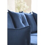Miuform Tamno plava sklopiva kutna garnitura od samta (s desnim kutom/u obliku slova "U") Lazy Lukka – | shoptok.hr