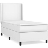  Box spring postelja z vzmetnico bela 90x200 cm umetno usnje, (20790209) | Shoptok.si
