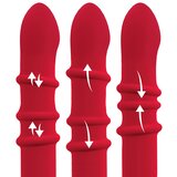 You2Toys Rabbit - vibrator s pokretnim prstenom (crveni) | shoptok.hr