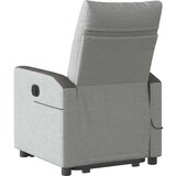 vidaXL Električni masažni naslonjač na podizanje tkanina oblačnosivi | shoptok.hr