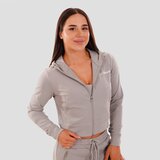 GymBeam Ženska dukserica TRN Zip-Up Grey Cijene