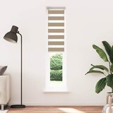 Zebra zavjesa Pješčano smeđa 45x230 cm Širina tkanine 40,9 cm Poliester | Shoptok.si