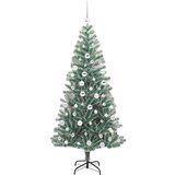 vidaXL Umjetno božično drevo s snežno obloženimi vejicami in LED lučko | Shoptok.si