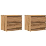 vidaXL Noćni ormarići 2 kom Artisan hrast 50x40x43 5 cm izrađeno drvo | shoptok.hr