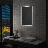 vidaXL Kopalniško LED stensko ogledalo 60x80 cm | Shoptok.si