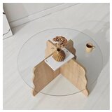 Hanah home sto za dnevnu sobu butterfly sapphire oak transparent | Eponuda.com