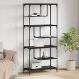 za knjige Crni hrast 81 x 36 x 176 cm Konstruirano drvo