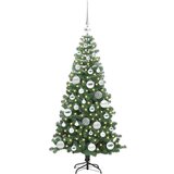 vidaXL Božično drevo med 150 LED z stojalom Zelena 120 cm PVC | Shoptok.si